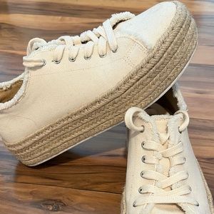 SHUTZ espadrille style tied shoes